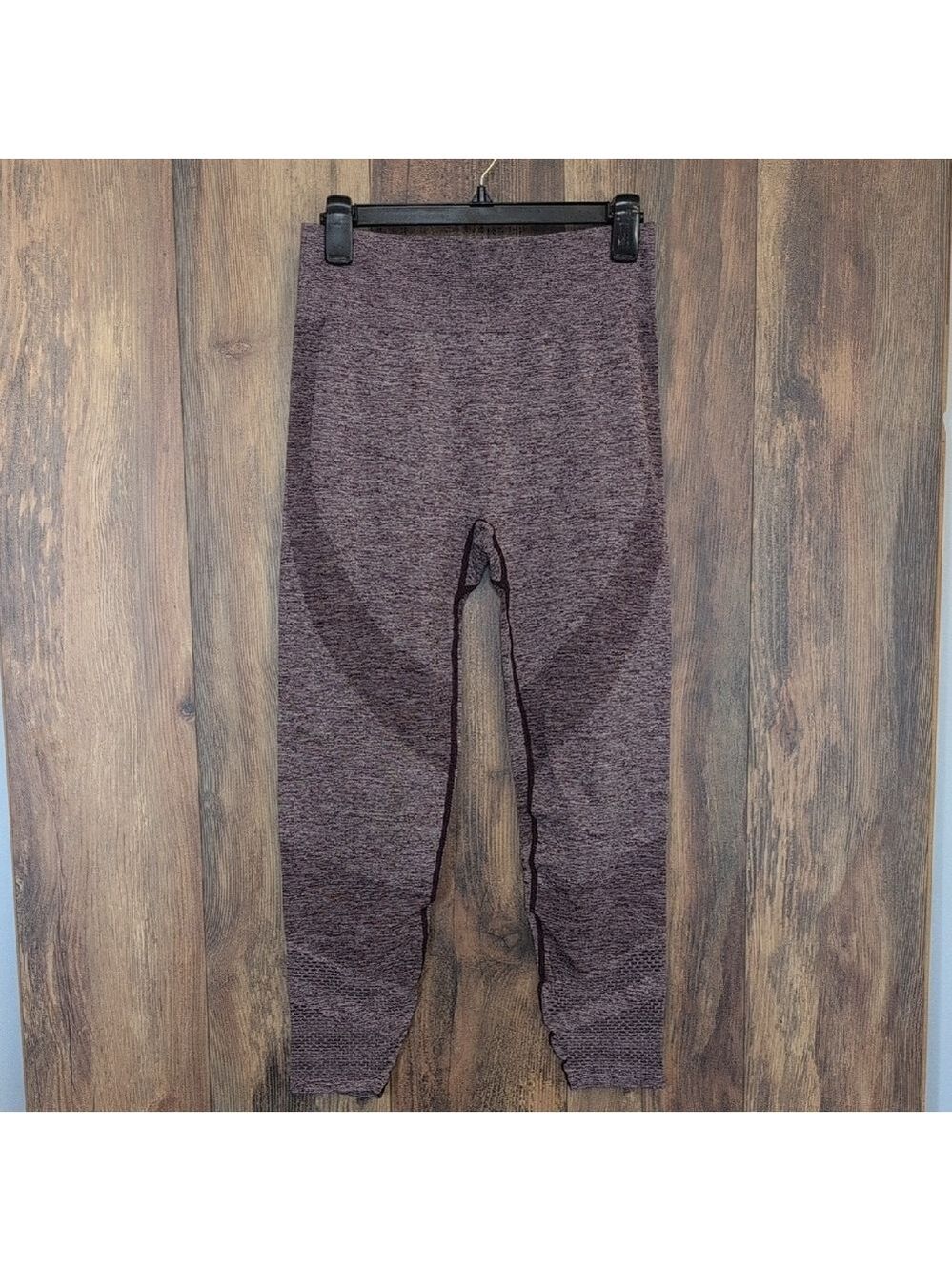 PINK Victoria's Secret Plum Heather Seamless Leggings L                 E139